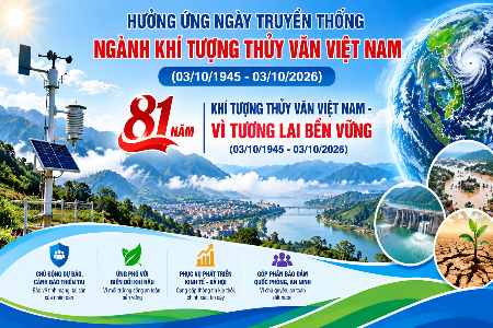 Hưởng ứng kỷ niệm 81 năm Ngày truyền thống ngành Khí tượng Thủy văn Việt Nam Hưởng ứng kỷ niệm 81 năm Ngày truyền thống ngành Khí tượng Thủy văn Việt Nam
